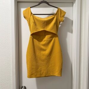 Elegant Yellow Dress